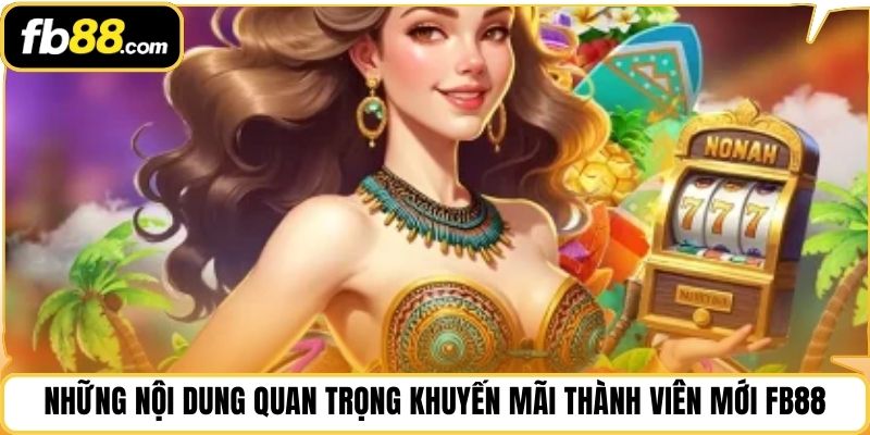 Những nội dung quan trọng khuyến mãi thành viên mới FB88